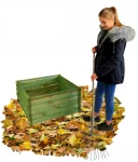 DUŻY KOMPOSTOWNIK DREWNIANY POJEMNIK NA ODPADY BIO ZIELONY OGRODOWY KUBATURA 400L  95X95X46 SZYBKI  MONTAŻ(KOM1  K)