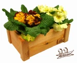 Doniczka drewniana na parapet dekoracyjna Impregnowana osłonka na rośliny 27 cm x 18 cm x 11,5 cm DSK1 B