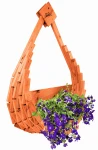 Ozdobny Wiszący Kosz Na Kwiaty Doniczkowe Pelargonie Kwietnik Donica KOSZ1 B
