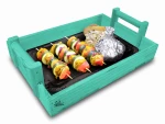 Drewniana Kuchenna Taca Prostokątna z Uchwytami 40x28cm Tacka z Drewna TAC1 MR 