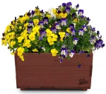 Kwadratowa Doniczka Doniczki kwietnik Donice drewniane na pelargonie pojemnik na kwiaty DPK1 BO