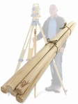 Paliki geodezyjne Okrągłe kołki Budowlane Słupek geodezyjny Tyczki geodety 118 cm x 3 cm 5 szt Paliki geodety Kołki drewniane zaostrzone okrągłe GEODETA PALIK1 N