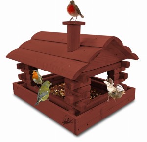 Karmnik dla ptaków klasyczny drewniany na balkon taras karmniczek na parapet okno karmniki ozdobne sikorki wróble domek dla ptaków schronienie K182a O