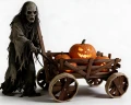 Drewniany wózek dekoracyjny na Haloween i jesień dekoracja całoroczna Ekspozycja na Dynie HWD3 O174913285.png