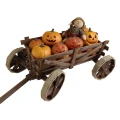 Drewniany wózek dekoracyjny na Haloween i jesień dekoracja całoroczna Ekspozycja na Dynie HWD3 O175038594.jpg