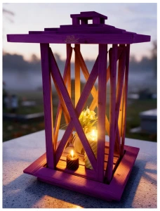 Lampion drewniany duży na wszystkich świętych na grób lampa drewniana pod świeczki znicze moda halloween Boże Narodzenie dekoracje lampiony ogrodowe na schody LAMP5 FN