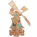 Wiatrak ogrodowy Drewniany Dekoracyjny PRODUCENT (LGS 1)