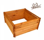DUŻY KOMPOSTOWNIK DREWNIANY POJEMNIK NA ODPADY BIO  OGRODOWY KUBATURA 400L  95X95X46 SZYBKI  MONTAŻ(KOM1 B)