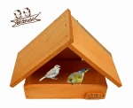 Ozdobny drewniany Karmnik dla Ptaków Budka Domek na balkon taras  (K205 B )